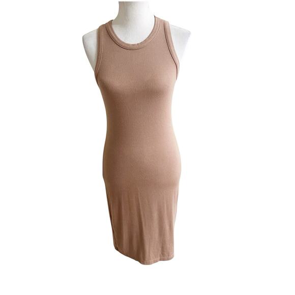 L'AGENCE Dresses & Skirts - L’agence Ellis Ribbed Midi Dress In Ginger Size Small Bodycon Beach